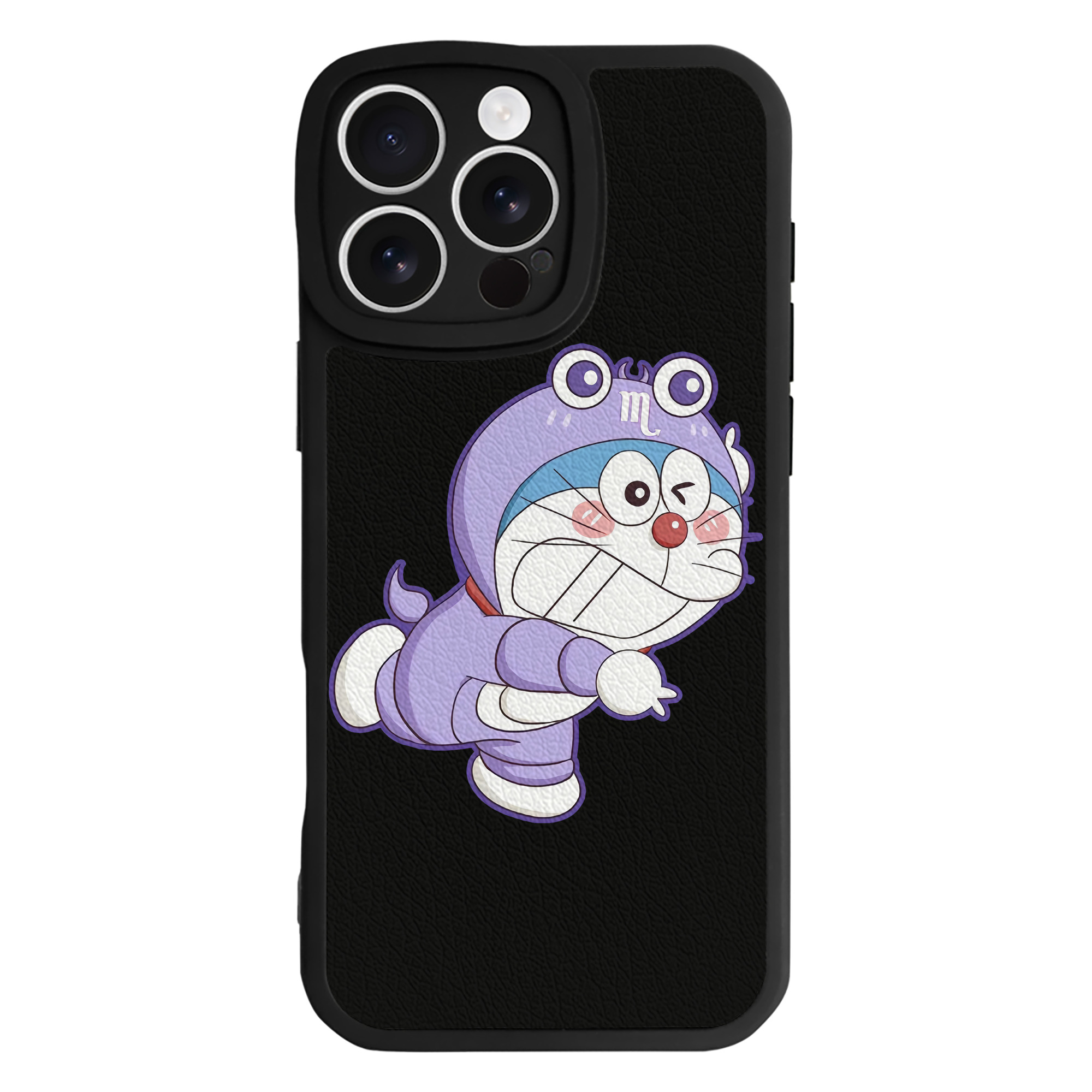 （画像用） ドラえもん Doraemon 【iPhone 16シリーズ対応】シリコンスマホケース（レザー調） 材質：シリコン